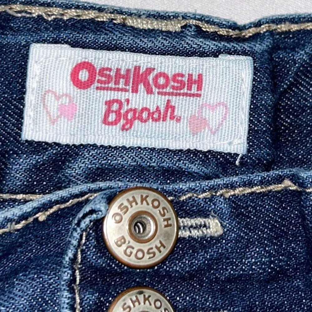 OSHKOSH B'GOSH Girl's Denim Shorts Adjustable Waist Size 6X